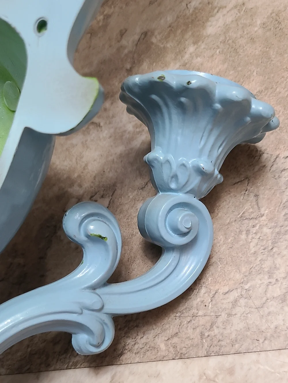 Vintage 1965 Homco Double Candle Wall Sconce Urn with Flowers Mid Century